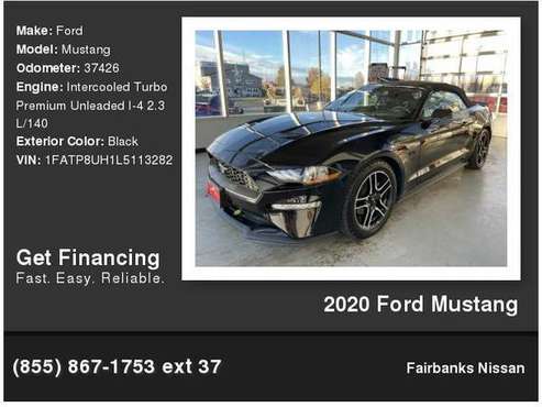 2020 Ford Mustang - - by dealer - vehicle automotive for sale in Fairbanks, AK