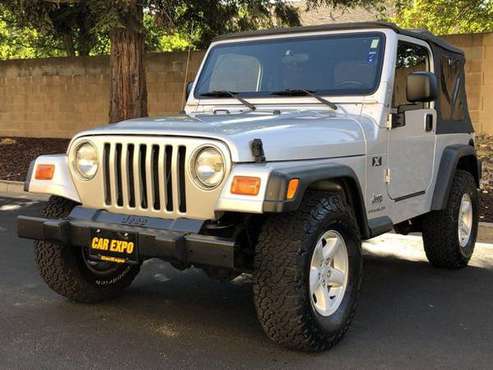 2003 Jeep Wrangler X 4x4 manual tranz -TOP $$$ FOR YOUR TRADE!! -... for sale in Sacramento , CA