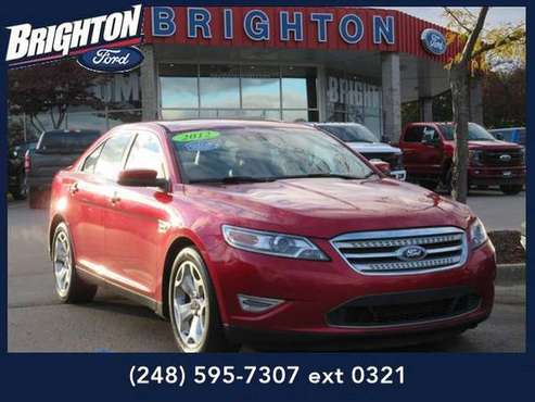 2012 Ford Taurus sedan SHO (Red Candy Metallic Tinted Clearcoat) for sale in Brighton, MI