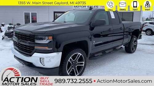 2017 Chevrolet Silverado 1500 LT 4x4 4dr Double Cab 54, 494 Miles for sale in Gaylord, MI