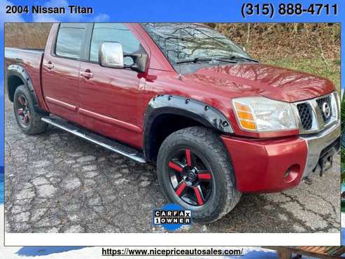 2004 Nissan Titan LE Crew Cab 4WD - cars & trucks - by dealer -... for sale in new haven, NY