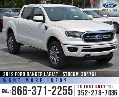 *** 2019 Ford Ranger Lariat *** SAVE Over $4,000 off MSRP! for sale in Alachua, FL