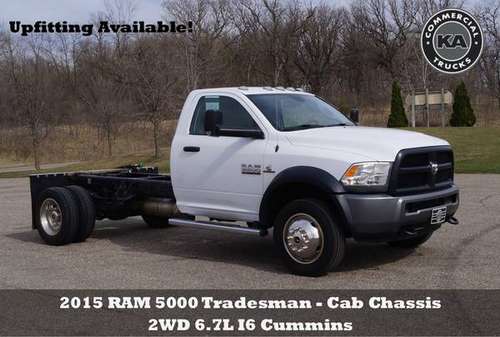 2015 RAM 5000 - Cab Chassis - 2WD 6.7L I6 Cummins - Flatbed Utility... for sale in Dassel, MN