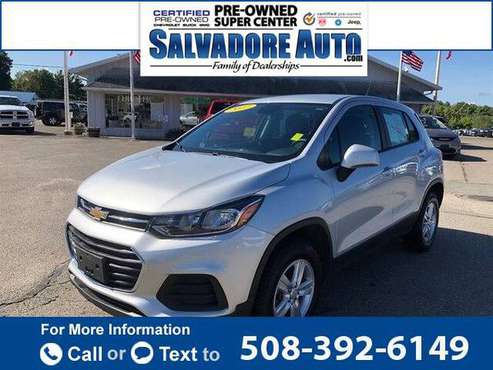 2017 Chevy Chevrolet Trax LS suv Silver Ice Metallic for sale in Gardner, MA