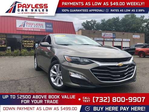 2020 Chevrolet Malibu LT FOR ONLY 340/mo! - - by for sale in south amboy, NJ