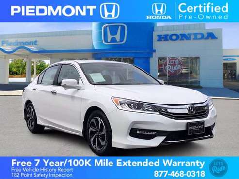 2017 Honda Accord Sedan White Orchid Pearl ON SPECIAL! - cars & for sale in Anderson, SC