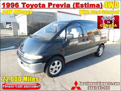 1996 Toyota Estima Previa 4WD LOW Mileage w/Dual Sunroof 22, 000 for sale in Richmond, PA