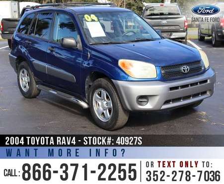 2004 TOYOTA RAV4 Cruise Control, Cassette Player, Roof Racks for sale in Alachua, FL