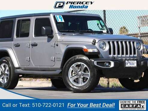 2019 Jeep Wrangler Unlimited Sahara suv billet silver metallic -... for sale in Milpitas, CA