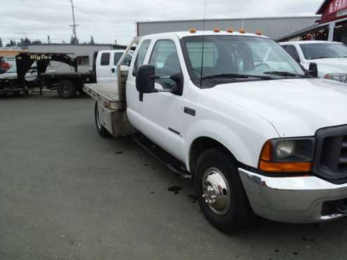 2000 Ford F350 DRW 7 3 diesel flatbed for sale in Satsop, WA