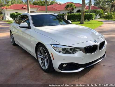 2016 BMW 428i Coupe 49K Miles! White over Beige! Driver assist packa... for sale in Naples, FL