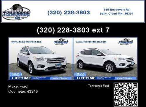 2019 Ford Escape SEL 0 Down Delivers! - - by dealer for sale in ST Cloud, MN
