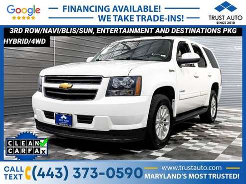 2013 Chevrolet Tahoe Hybrid 8-Passenger Luxury SUV wSun for sale in Sykesville, MD