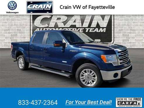 2014 Ford F150 Lariat pickup Blue Flame Metallic for sale in Fayetteville, AR