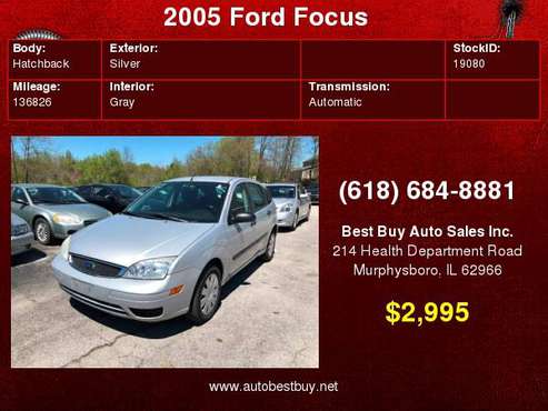 2005 Ford Focus ZX5 S 4dr Hatchback Call for Steve or Dean for sale in Murphysboro, IL