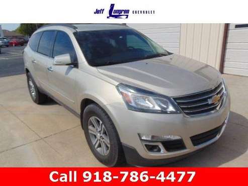 2016 Chevy Chevrolet Traverse 2LT suv Champagne Silver Metallic for sale in Grove, AR