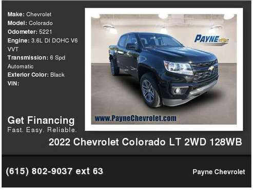 2022 Chevrolet Chevy Colorado LT 2WD 128WB - - by for sale in Springfield, TN