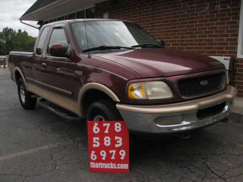 1997 FORD F150 4X4 LARIAT EXTENDED CAB FOUR WHEEL DRIVE for sale in Locust Grove, GA