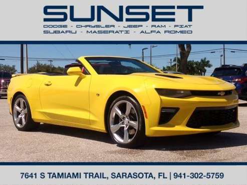2017 Chevrolet Camaro 1SS Convertible! Only 31K Miles Clean CarFax ! for sale in Sarasota, FL
