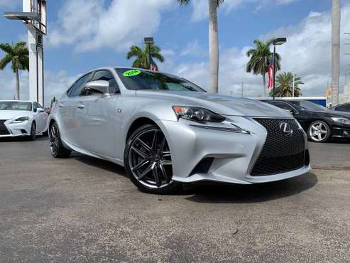 2014 LEXUS IS350 F-SPORT 0 DOWN WITH 650 CREDIT CALL for sale in Hallandale, FL