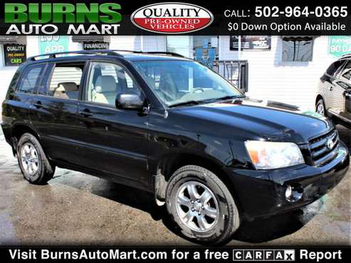 1-Owner Carfax 2005 Toyota Highlander 4WD V6 3rd Row - cars & for sale in Louisville, KY