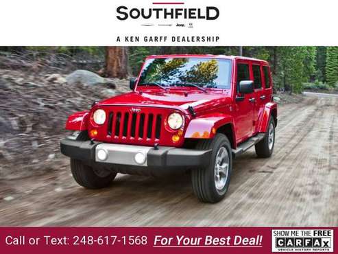2012 Jeep Wrangler Unlimited Sahara suv - BAD CREDIT OK! - cars &... for sale in Southfield, MI