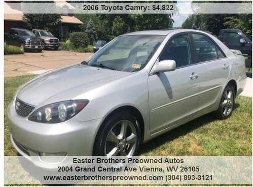 2006 TOYOTA CAMRY SE V6, HEATED LEATHER, 2 OWNER, EXTREMELY NICE CLEAN for sale in Vienna, WV