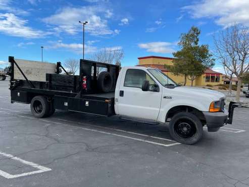 2001 Ford F-550 DIESEL DPF FILTER DMV OK 7 3L 14 Flatbed LOW MILES for sale in Phelan, CA