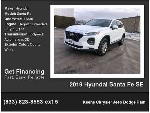 2019 Hyundai Santa Fe SE - - by dealer - vehicle for sale in Keene, NH