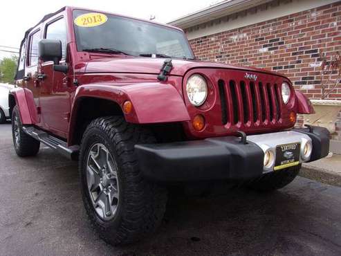 2013 Jeep Wrangler Unlimited Sahara 4WD, 79k Miles, 6-Speed, Very for sale in Franklin, ME