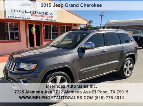 2015 Jeep Grand Cherokee RWD 4dr Overland - cars & trucks - by... for sale in El Paso, TX