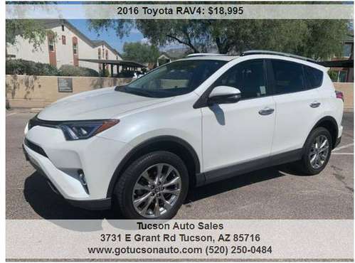 2016 TOYOTA RAV4 LIMITED ...... 1 OWNER! PRISTINE CONDITION! for sale in Tucson, AZ