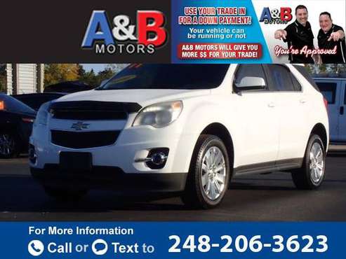 2011 Chevy Chevrolet Equinox LT suv White for sale in Waterford Township, MI