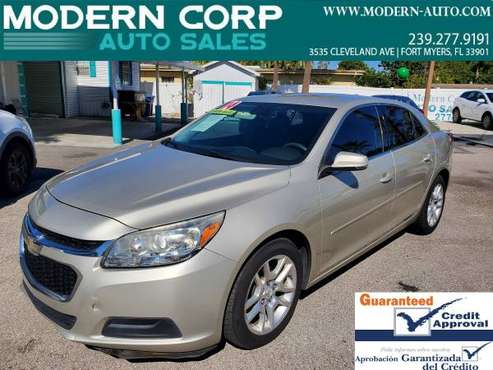 2014 Chevrolet Malibu LT - 61k Mi - Leather, Up to 36 mpg, Bluetooth! for sale in Fort Myers, FL
