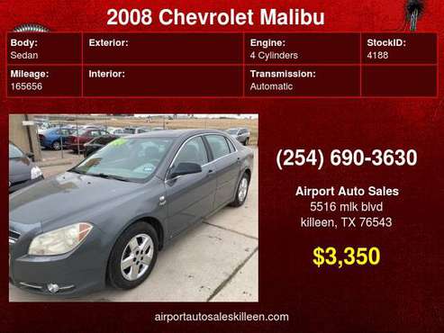2008 Chevrolet Malibu 4dr Sdn LS - cars & trucks - by dealer -... for sale in Killeen, TX