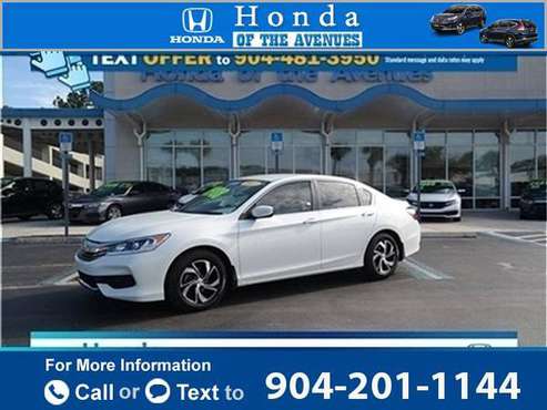 2017 Honda Accord LX sedan White Orchid Pearl - cars & trucks - by... for sale in Jacksonville, FL