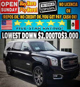 2016 Gmc Yukon BUY HERE PAY HERE!!2000TO2995 Down - cars & trucks -... for sale in HOUSTON, LA