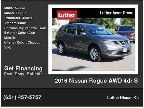2016 Nissan Rogue AWD 4dr S for sale in Inver Grove Heights, MN