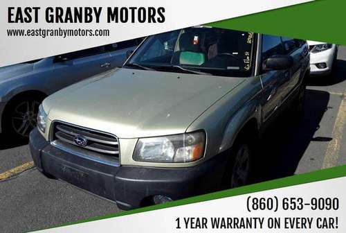 2004 Subaru Forester X AWD 4dr Wagon - 1 YEAR WARRANTY!!! - cars &... for sale in East Granby, MA