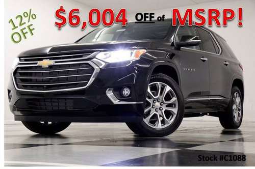 $6004 OFF MSRP! Black 2021 Chevrolet TRAVERSE PREMIER AWD SUV... for sale in Clinton, IN