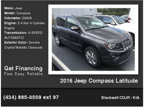 2016 Jeep Compass Latitude for sale in Danville, VA