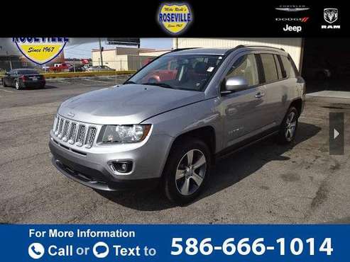 2017 Jeep Compass Latitude suv billet silver metallic clearcoat for sale in Roseville, MI