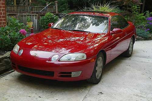 1995 LEXUS SC-400 COUPE 2 DOOR V-8 RED gold version for sale in LEHIGHTON, PA