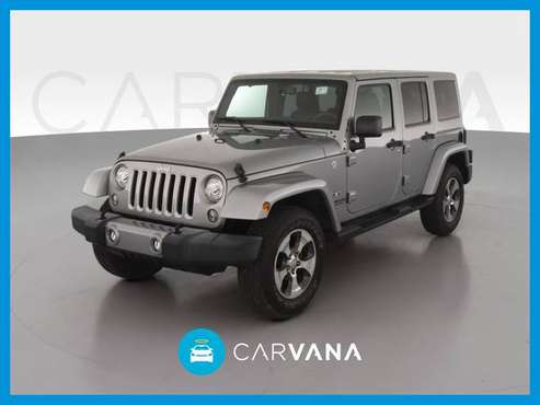 2017 Jeep Wrangler Unlimited Sahara Sport Utility 4D suv Silver for sale in Elmira, NY