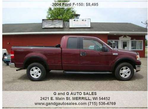 2004 Ford F-150 XLT 4dr SuperCab 4WD Styleside 6 5 ft SB 104847 for sale in Merrill, WI