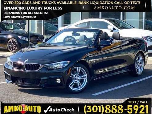 2018 BMW 430i xDrive AWD 430i xDrive 2dr Convertible 3000 DOWN for sale in Laurel, MD