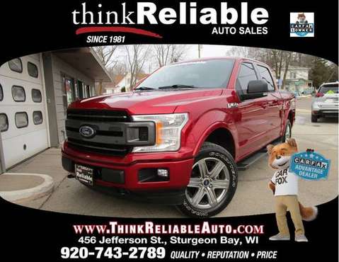 2019 Ford F-150 XLT Crew Sport 4x4 5 5ft Nav 302A Dual Pwr Htd for sale in STURGEON BAY, WI