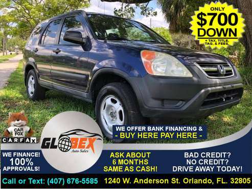 2004 Honda CRV LX- SUV - $700 DOWN + FEES for sale in Orlando, FL