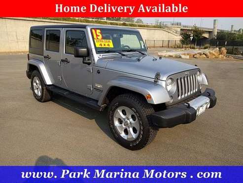2015 Jeep Wrangler Unlimited 4x4 4WD SUV Sahara Convertible - cars &... for sale in Redding, CA