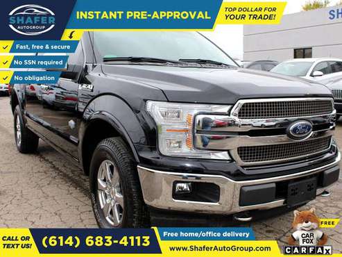 $621/mo - 2018 Ford F150 SUPERCREW KING RANCH - Easy Financing! -... for sale in Columbus, OH